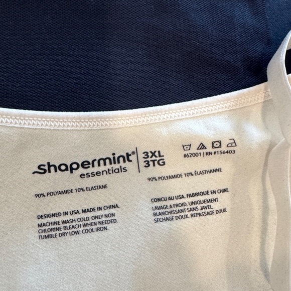 Shapermint Essentials Black and Cream Shapewear Tanks - Picture 5 of 6